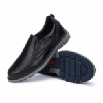 Pikolinos BILBAO M8D - Lightweight sole moccasin - Δερμάτινο Υπόδημα Ανδρικό Μαύρο - Image 5