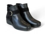 Comfort Class - 1345-NAPA NEGRA-SERRAJE LUX NEGRO - Μποτάκι Ανατομικό Γυναικείο με Φερμουάρ - Μαύρο