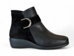 Comfort Class - 1345-NAPA NEGRA-SERRAJE LUX NEGRO - Μποτάκι Ανατομικό Γυναικείο με Φερμουάρ - Μαύρο - Image 2