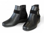 Comfort Class - 1345-NAPA NEGRA-SERRAJE LUX NEGRO - Μποτάκι Ανατομικό Γυναικείο με Φερμουάρ - Μαύρο - Image 4